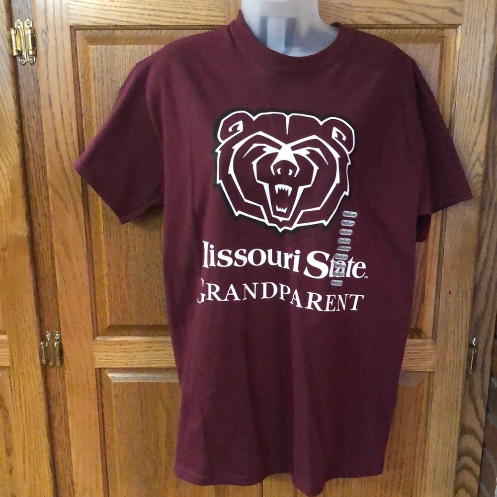 Missouri State University Bears Grandparent T-Shirt,Size M, Unisex,Cotton,NWT